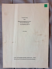 Wartburg 353 W, Ergänzung zum