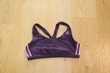 SPORTLICHER BIKINI OBERTEIL BUSTIER GRÖSSE 40 WEINROT VON ADIDAS