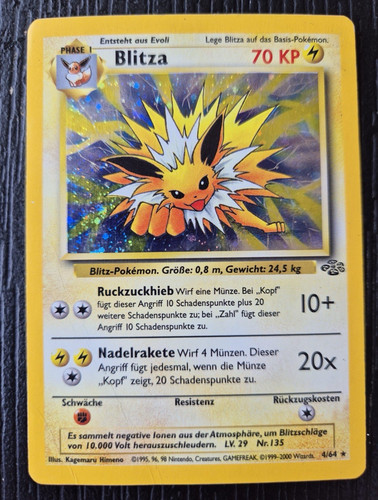 Pokémon tcg blitza holo 64 - pokémon,
