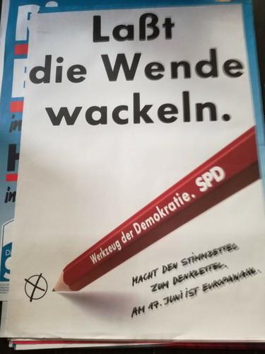 Plakat spd europawahl - plakat,