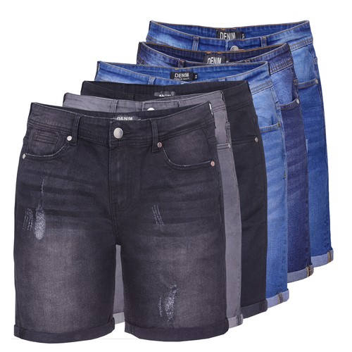Herren sommer jeans hose short - jeans,