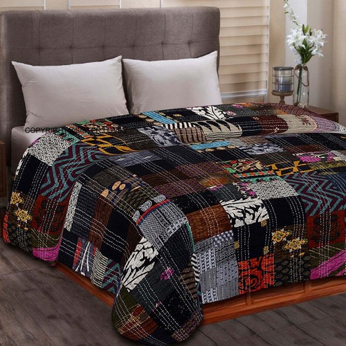 Indische vintage seide kantha - indische,