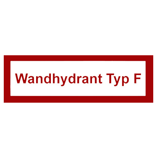 Wandhydrant typ schild folie - typ,