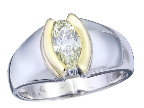Ring diamant navette - navette, schliff