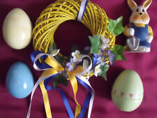 Deko Fenster-/Türkranz Hase Kurzzeitwecker Marmor?Eier, alles zusammen ein Preis