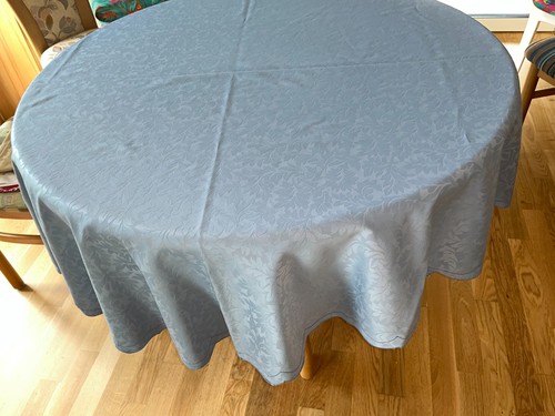 Tischdecke blau rund