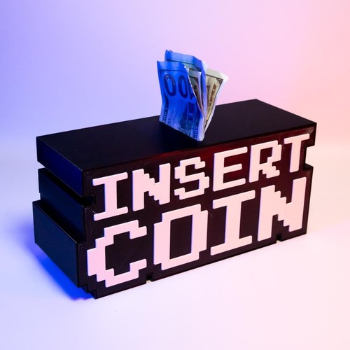 Insert coin money - coin, box