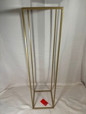 Bathrena Gold-Blumen-Bodenständer|24 * 24 * 100cm Metallsäule, Blumenständer,