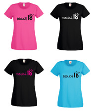 Damen T Shirt - endlich 18 - 18. Geburtstag - Volljährig - Geburtstagsgeschenk 