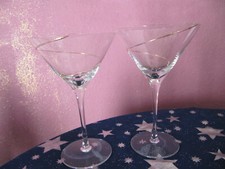 Luminarc France Coctailglas mit Goldstreifen, Martinischale, Cocteilschale 17cm