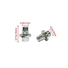 10 x Zierstopfen Außenzwölfkant Chrom Gold Schwarz Alufelgen Zierschrauben