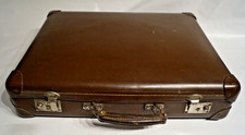 Alter Lederkoffer Reisekoffer gemarkt Echt Vulkan Fiber 