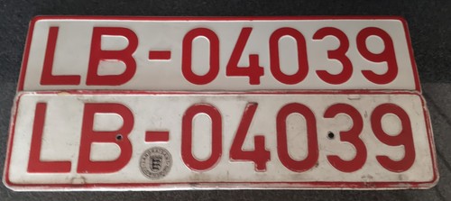 Autokennzeichen rote nummer - rote,