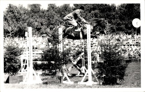 Foto springreiten sprung - ak,
