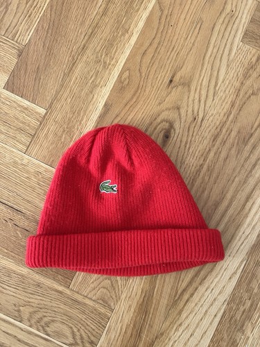 Vintage 90s lacoste beanie hat - 90s,