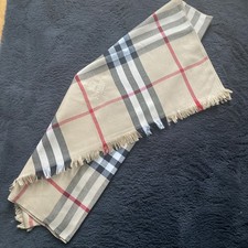 Schal Tuch Beige Rot Schwarz