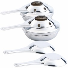 Rosenstein & Söhne Fondue-Set Käse: 4er-Set Pastenbrenner (Fleischfondue)