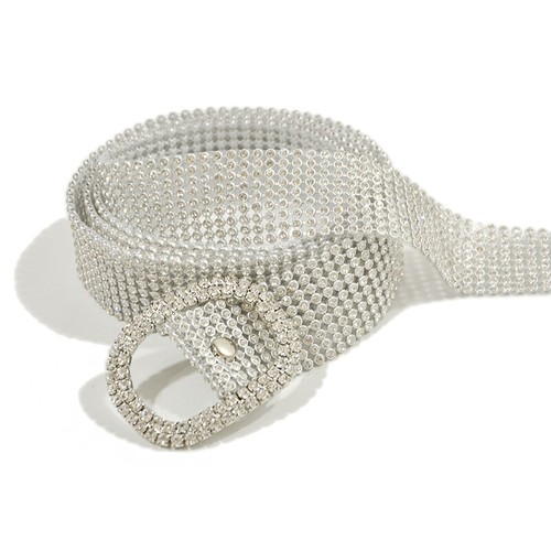 Glänzend damen strass gürtel - glänzend,