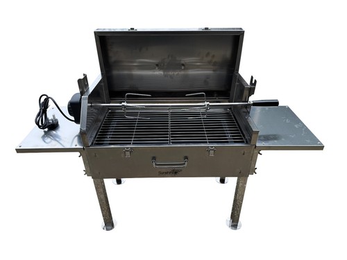 Elektrischer drehspieß bbq - drehspieß,