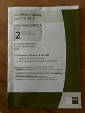 IHK Abschlussprüfung U-Form Verlag Immobilienkaufleute Sommer 2019 top!