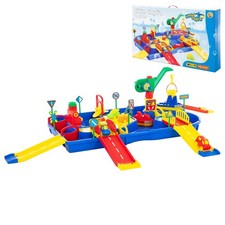 Wasserstraße Set mit Rampen Wasserbahn Wasserspielzeug 9 tlg. PP Polesie wader