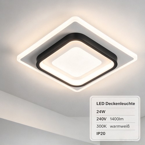 Farbige decken lampe dimmbar - 3-farbige, decken-lampe
