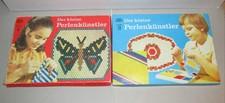 DDR Spielzeug "Der kleine Perlenkünstler Größe 1 und 2" mit Anleitung, durotherm