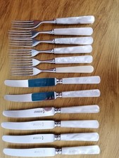 Besteck mit Perlmutt Griff Solingen