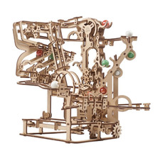 UGEARS Kugelbahn MURMEL-KETTENBAHN Bausatz Mechanisches 3D Holzpuzzle Holzmodell