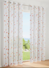 503285-2* heine home Dekostore Vorhang weiß orange Ösen NEU Gr. 175 x 140 cm