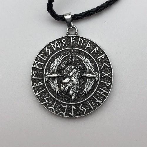 Anhänger amulett runenkreis - anhänger,