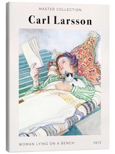 Leinwandbild Woman Lying On a