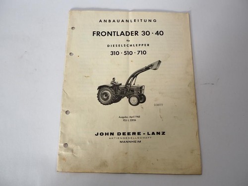 Original john deere lanz - original, 30