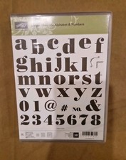 Stampin Up! Larger Than Life Alphabet & Numbers