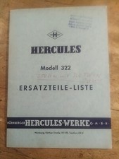 9.3 Herkules 322 250ccm ILO Twin spares parts Ersatzteile-liste original Oltimer