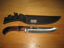 COLUMBIA Jagdmesser, Forester Messer 30 cm feststehend Holzgriff, mit Holster!