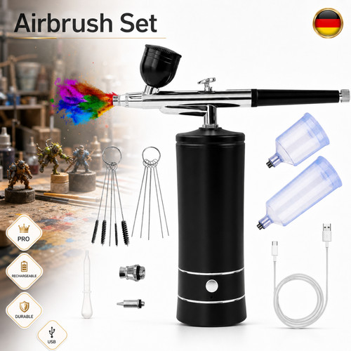 Tragbares airbrush set - tragbares,