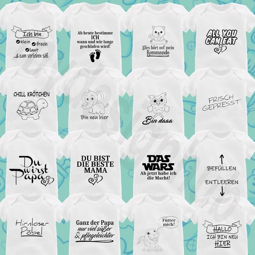 Baby body mit aufdruck spruch - body,
