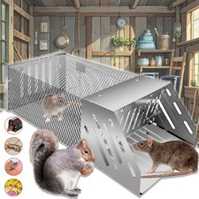 Lebendfalle Rattenfalle Mausefalle Kastenfalle Marderfalle Tierfalle Metall NEU