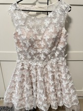 Party Kleid In Beige Gr. S