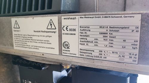 Weishaupt wl5 ölbrenner - weishaupt, wl5/1-b