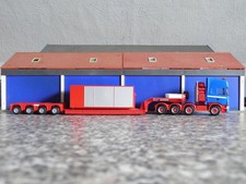 Herpa 1:87 - Scania R 09 TL 8-achs Nooteboom Tiefladersattelzug  - "blau-rot"