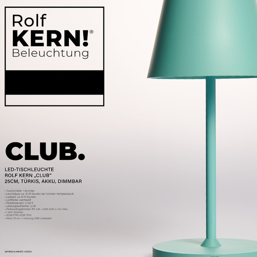 Led tischleuchte rolf kern - rolf,