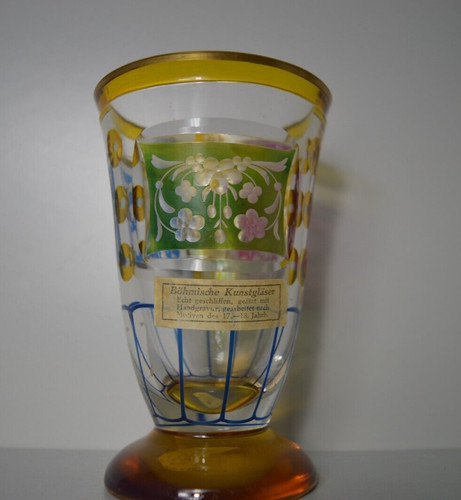 Altes böhmisches kunstglas - böhmisches,