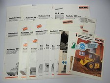23x Prospekt Hanomag Radlader Raupenbagger Compaktor 1970/80er Jahre