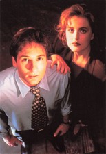 497810) Schauspieler Karte - Fox Mulder & Dana Scully