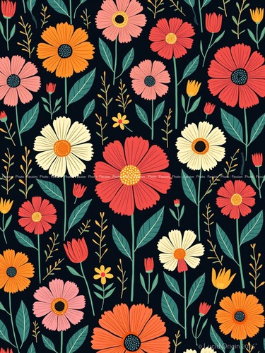 Foto blumen pop - a4, art