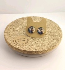 Ohrringe Ohrstecker Glascabochons Eule