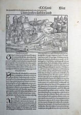 INKUNABELBLATT KLEINER SCHEDEL