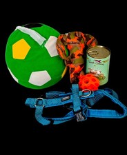 Konvolut Hundegeschirr AniOne blau mit Reflektion Tera Canis  Ball Leckerli Ball